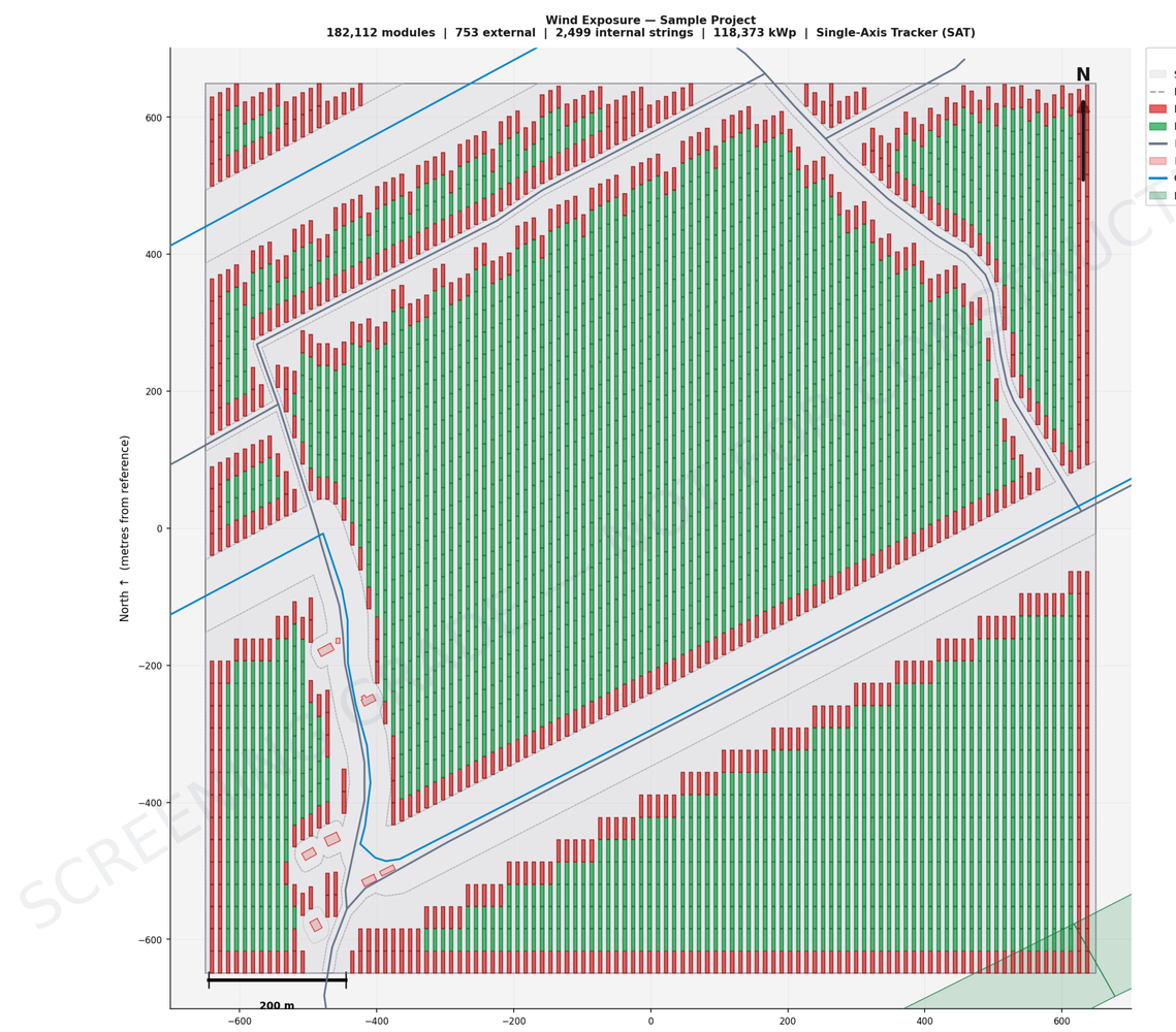 Zoomed Internal/External wind-exposure classification on a SAT layout